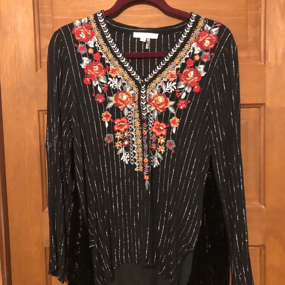 Andrew by Unit Western Boho Blouse, NWOT